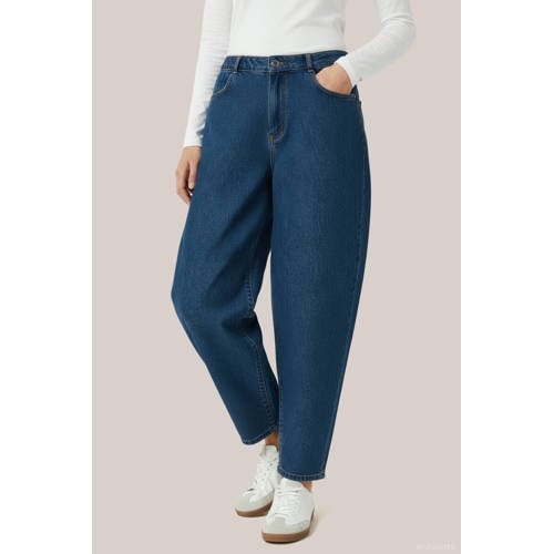 HYPEDROP barrel jeans medium blue denim afbeelding