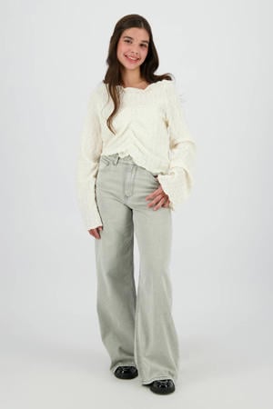 Monaco wide leg jeans grey denim
