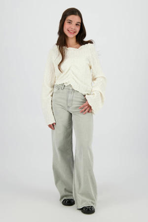 Monaco wide leg jeans grey denim