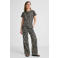 Tramontana straight regular waist casual broek zwart
