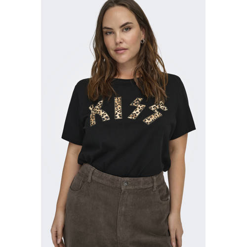 ONLY CARMAKOMA t-shirt zwart afbeelding