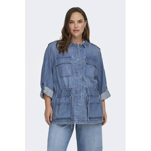 ONLY CARMAKOMA denim spijkerjas medium blue denim afbeelding