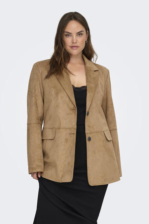 suede jasje bruin