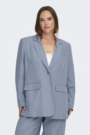 regular blazer blauw