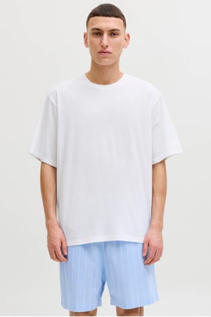 shortama JACFLORENCE wit/lichtblauw