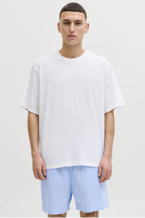 shortama JACFLORENCE wit/lichtblauw