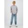 Raizzed sweater met backprint grijs