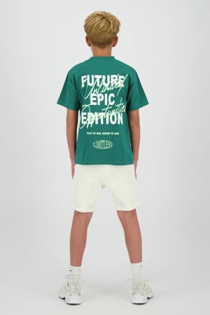 T-shirt met backprint groen