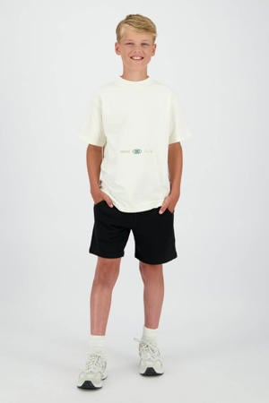 relaxed regular waist sweatshort zwart