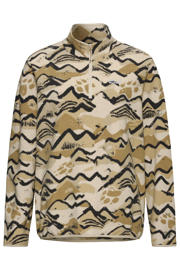thumbnail: Jack Wolfskin fleece trui all over print beige