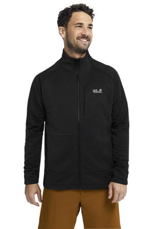 fleece jack zwart