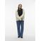 VERO MODA CURVE vest ecru gebreid