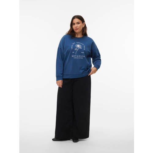 VERO MODA CURVE sweater donkerblauw afbeelding