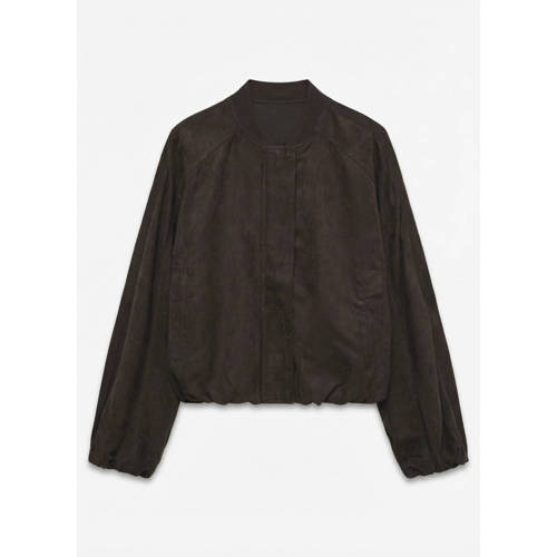 VERO MODA bomberjack donkerbruin afbeelding