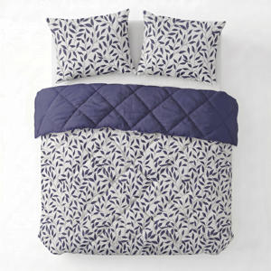 dekbed zonder overtrek met kussensloop Lazy - omkeerbaar design