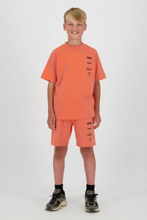 relaxed regular waist sweatshort oranje