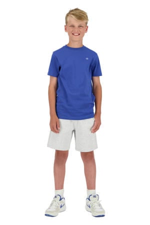 relaxed regular waist sweatshort grijs melange