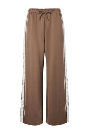 high waist casual broek bruin