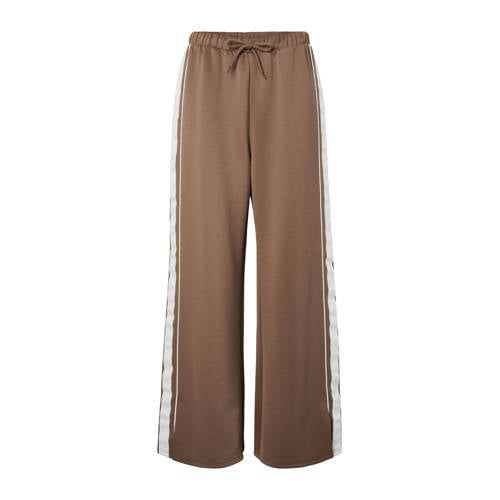 PIECES Curve high waist casual broek bruin afbeelding