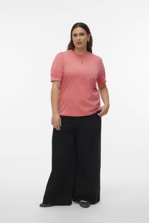 T-shirt koraalrood