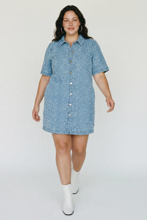 denim spijkerjurk light blue denim