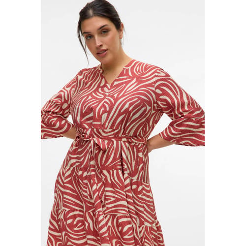 VERO MODA CURVE mini jurk rood afbeelding