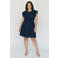 VERO MODA CURVE mini jurk donkerblauw