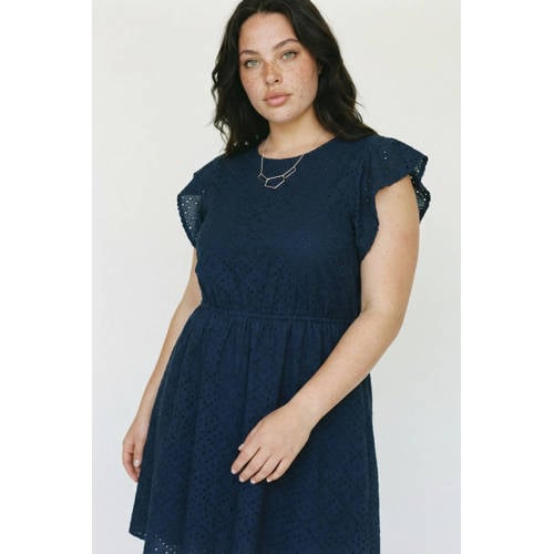 VERO MODA CURVE mini jurk donkerblauw afbeelding