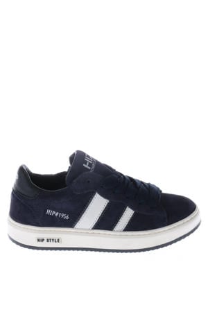 suède sneakers donkerblauw