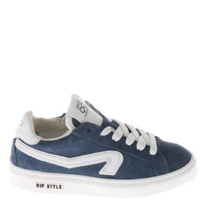 suède sneakers donkerblauw