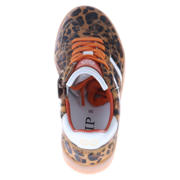 thumbnail: Hip leren sneakers panterprint/oranje