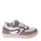 Hip leren sneakers wit/taupe