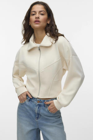 gebreid vest ecru