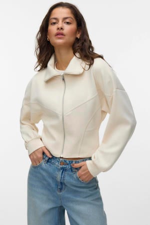 gebreid vest ecru