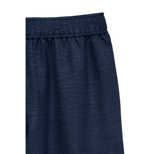VERO MODA straight regular waist casual broek donkerblauw afbeelding