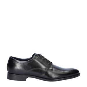 leren veterschoenen zwart