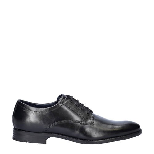 Bugatti leren veterschoenen zwart afbeelding