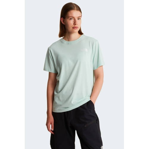 The North Face T-shirt Evolution NSE lichtblauw afbeelding
