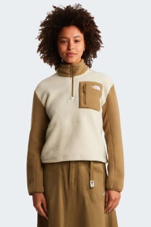 fleece trui beige