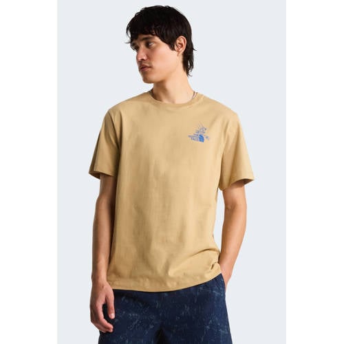 The North Face T-shirt Mountain Celebration zand afbeelding