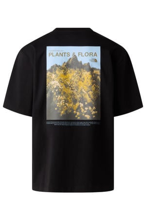 T-shirt Plant & Flora zwart