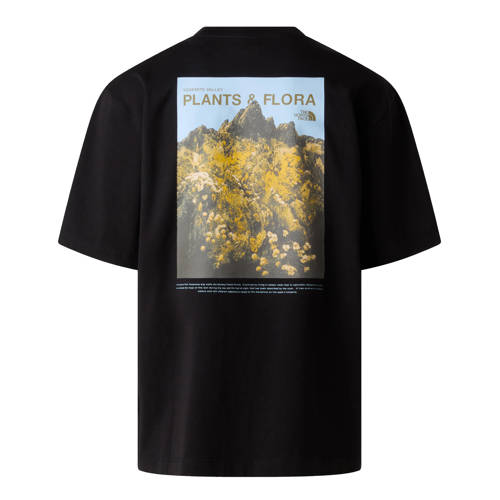 The North Face T-shirt Plant & Flora zwart afbeelding