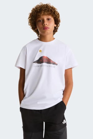 T-shirt Mountain Night wit