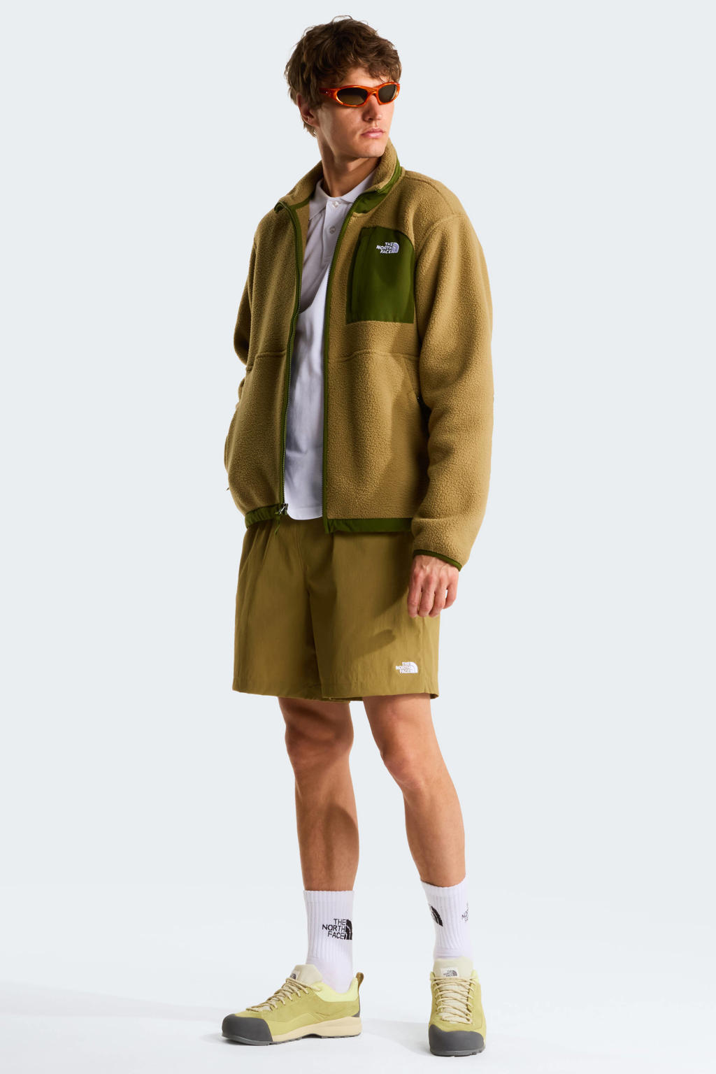 Gele heren The North Face short van nylon