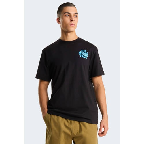 The North Face T-shirt Drip Logo zwart afbeelding