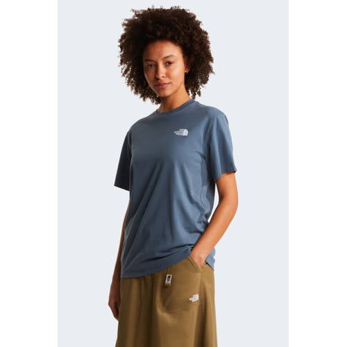 The North Face T-shirt Evolution NSE grijsblauw afbeelding