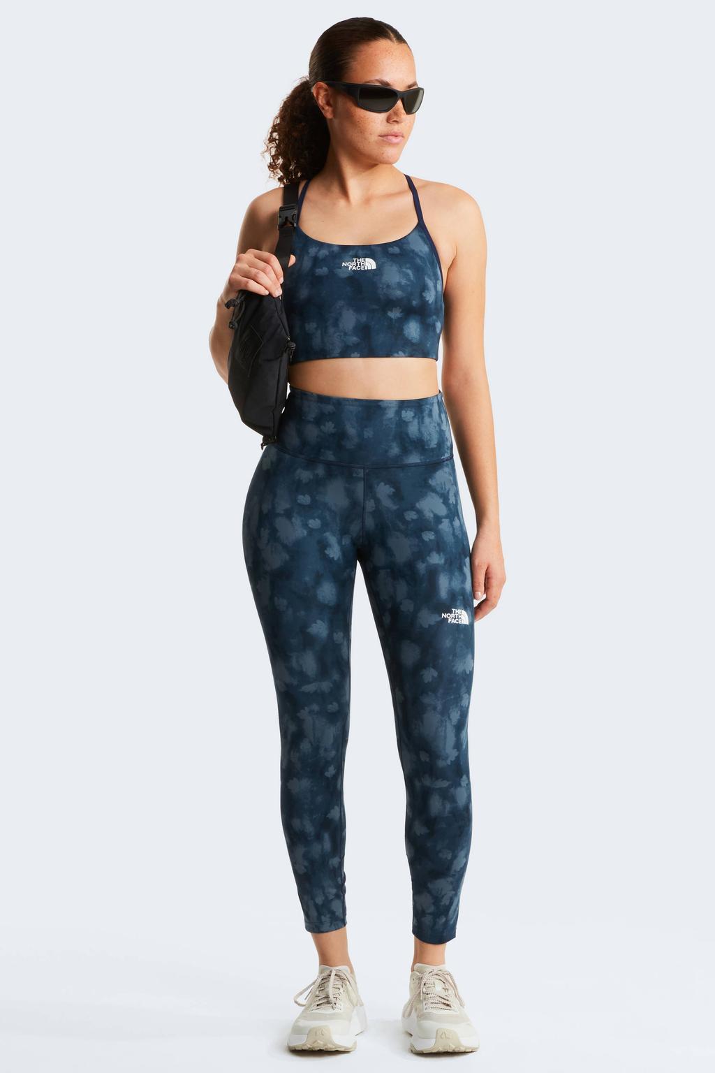 Blauwe dames The North Face sportlegging all over print met slim fit en regular waist