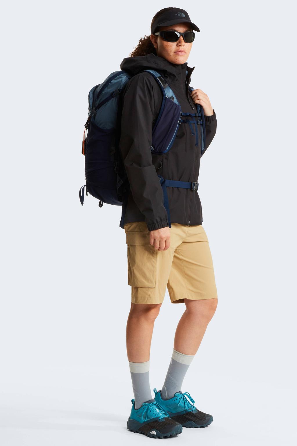 Zwarte dames The North Face jas Quest DryVent™ Mono van polyester met effen, lange mouwen en ritssluiting