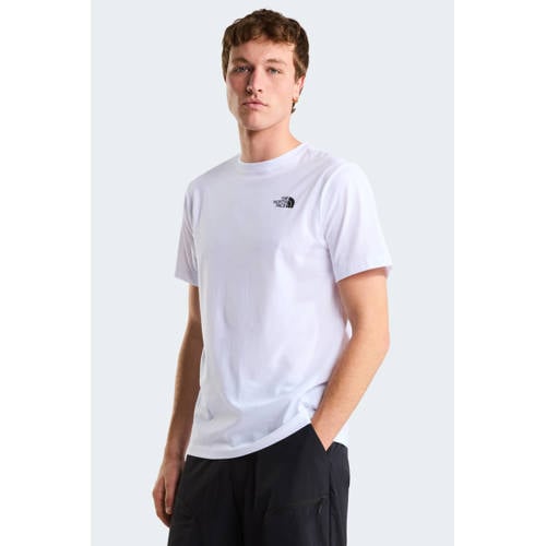 The North Face T-shirt Mountain Sketch wit afbeelding