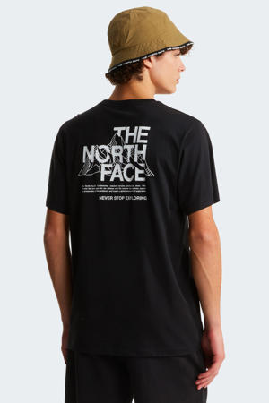 T-shirt Mountain Sketch zwart